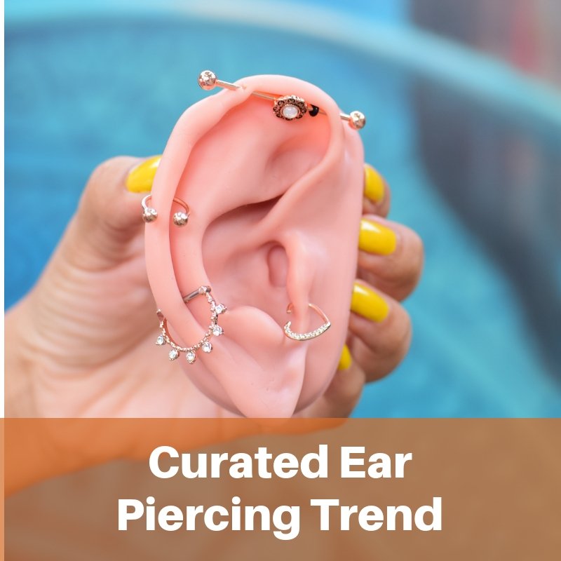 The Curated Ear Piercing Trend | 2018 Piercing Trend | BodyJ4You - BodyJ4you