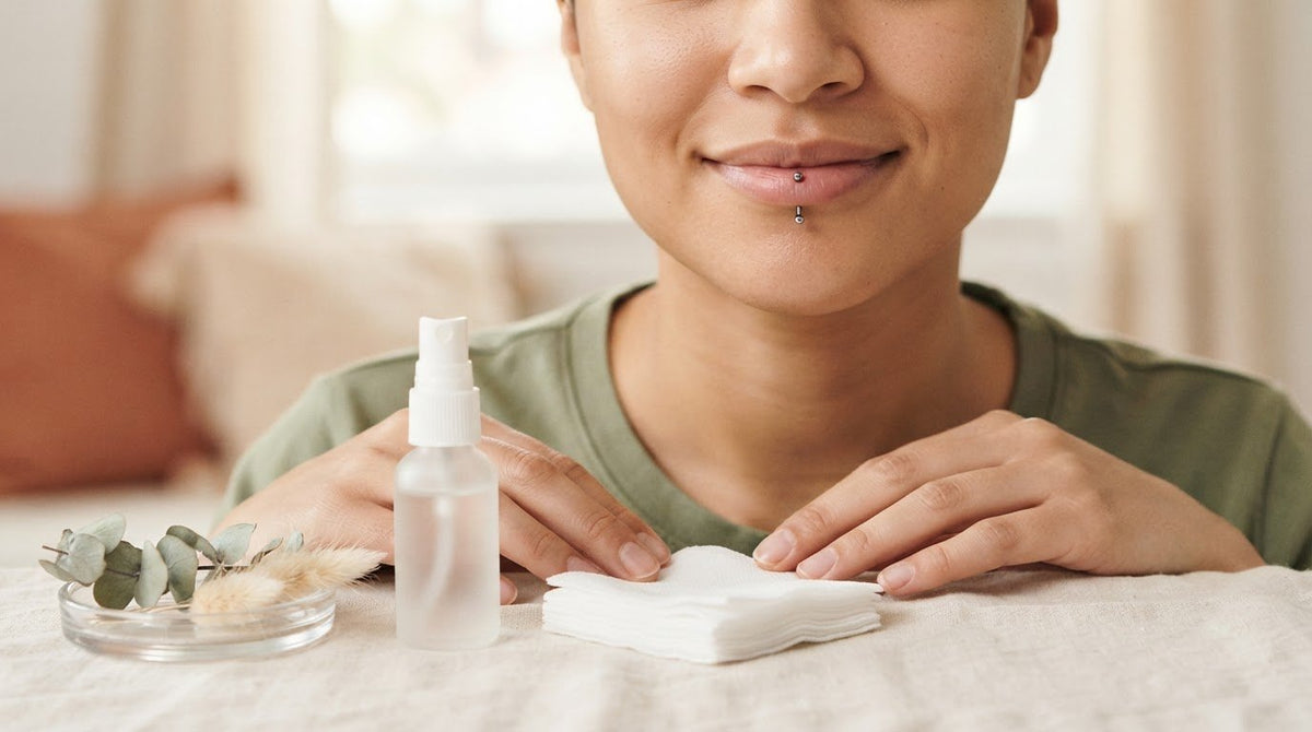 Vertical Labret Aftercare Instructions: A Gentle, Clear Routine