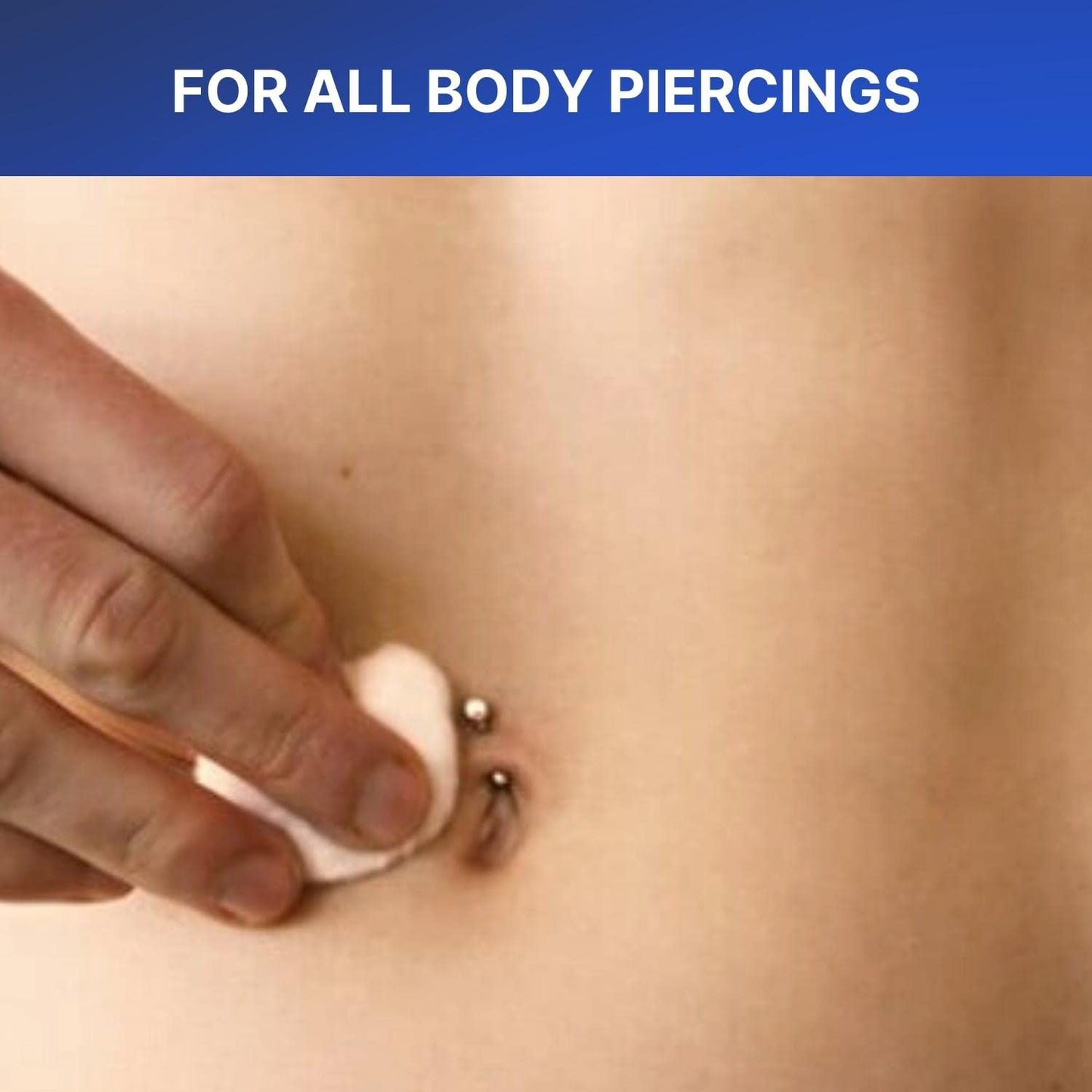 Piercing Aftercare Spray - Saline Cleaning Solution Nose Belly Ear Piercing Cleaner - Wound Wash Keloid Treatment Piercing Bump Removal - Sea Salt Aloe Rosemary - Mist 4 Fl Oz (120ml)