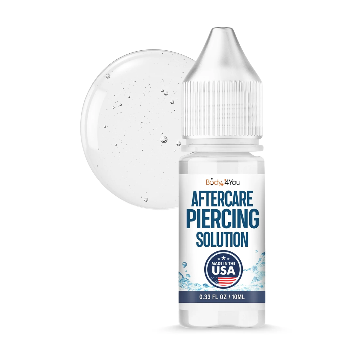 Piercing Aftercare Saline Drops - 0.33 Fl Oz BodyJ4you Piercing Aftercare Saline Drops - 0.33 Fl Oz BodyJ4you
