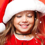 2PC Choker Necklace CHRISTMAS Pendant Henna Tattoo Stretch Elastic 90s Jewelry Women Girl Teen Kids - BodyJ4you