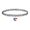 2PC Tattoo Choker Necklace - Stretchy Henna 90s Accessories Women Girls - 4th July American Flag Independence Day - Jewelry Gift Summer Style - BodyJ4you