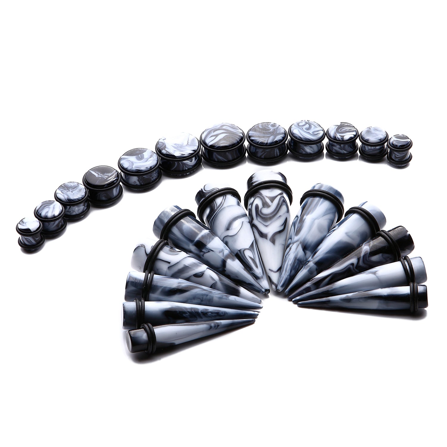 24PC Ear Stretching Kit (00G-20 mm)