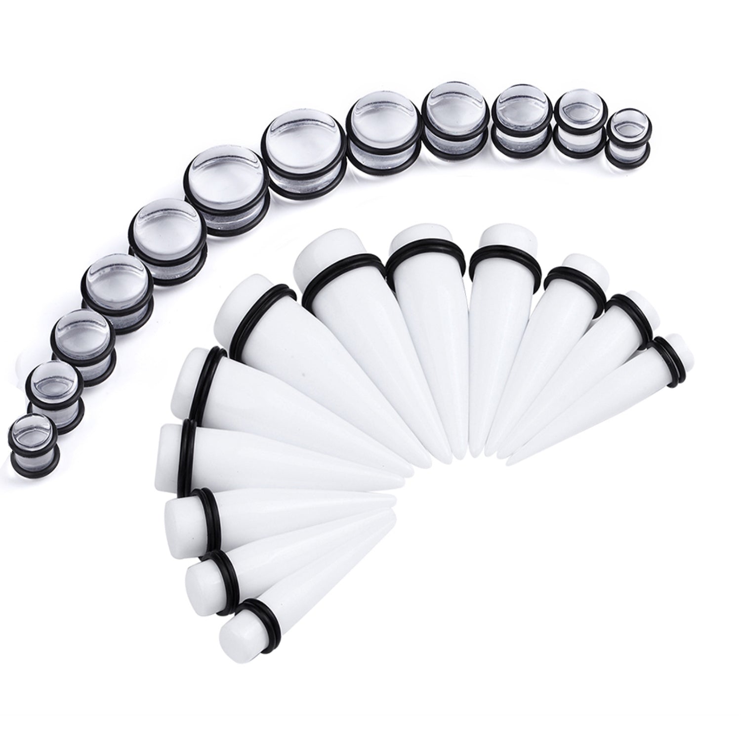 24PC Ear Stretching Kit (00G-20 mm)
