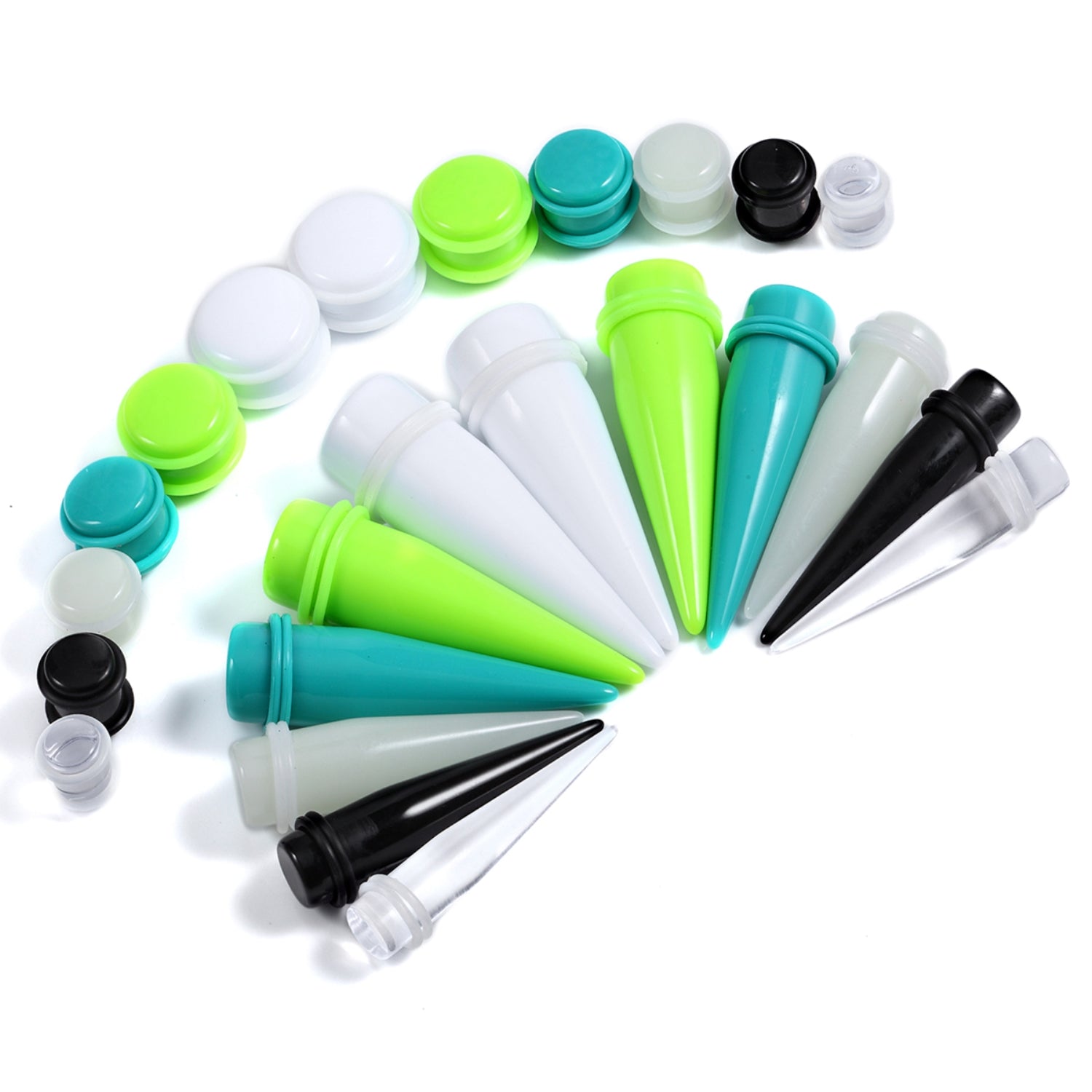 24PC Ear Stretching Kit (00G-20 mm)