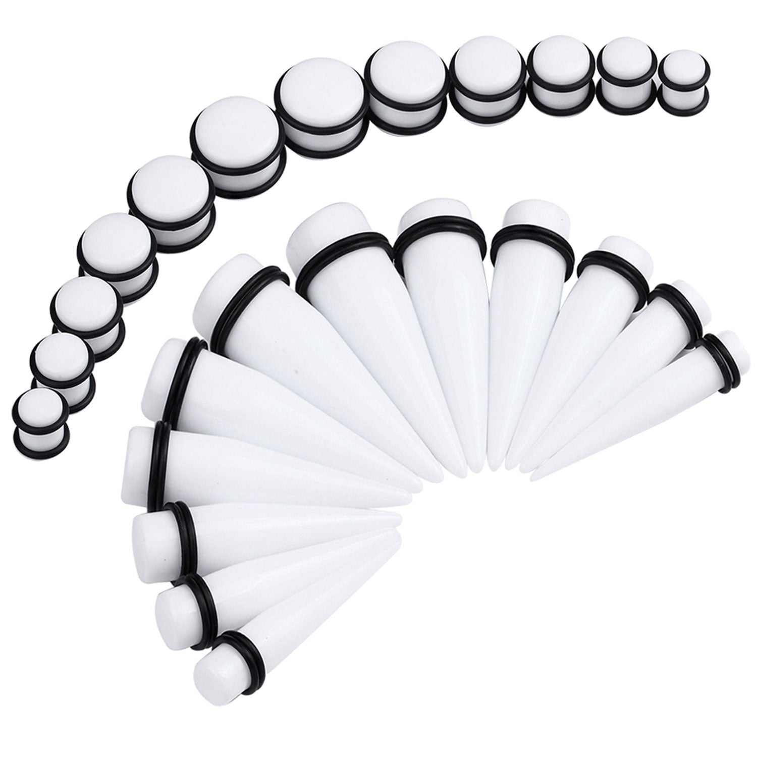 24PC Ear Stretching Kit (00G-20 mm)