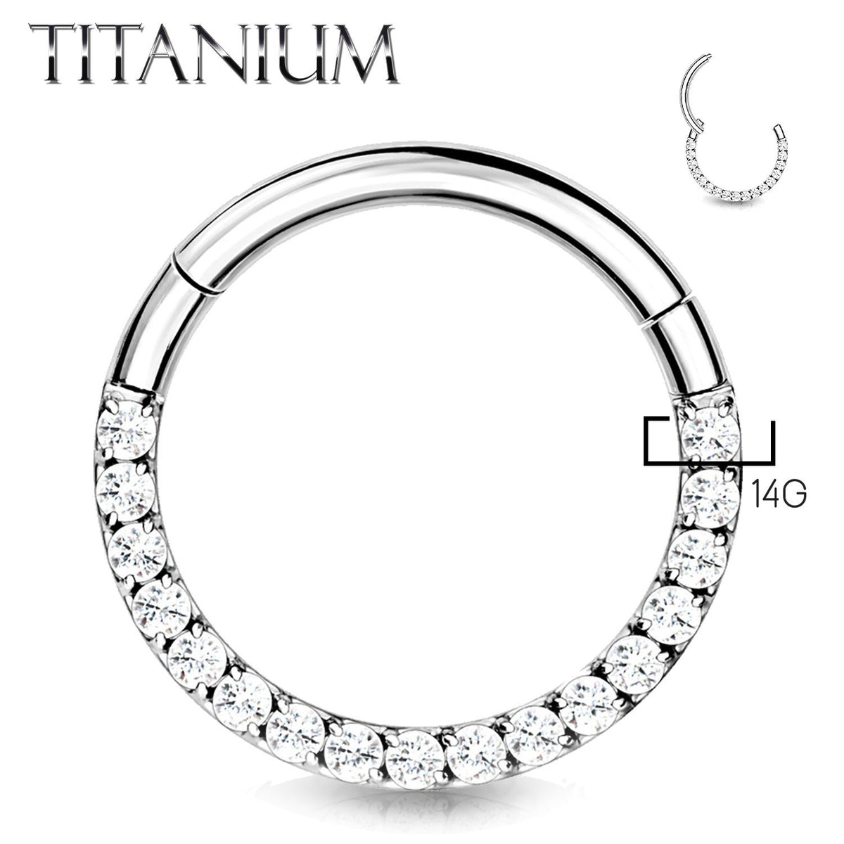 18g on sale clicker hoop