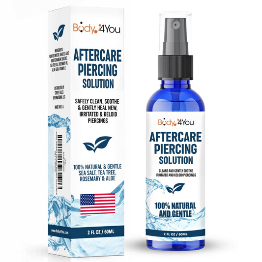 All About Piercing Saline Aftercare: Saline Spray, Sea Salt, and More - BodyJ4you