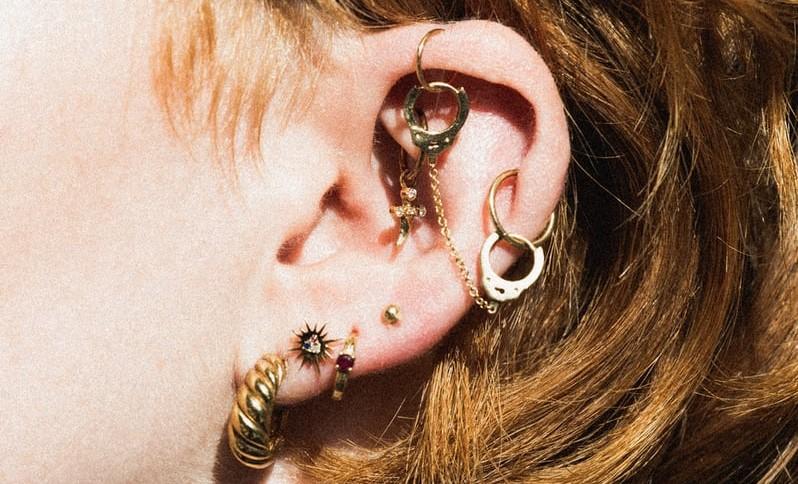 Types of Ear Lobe Cartilage Piercings, Sizes & How to Curate Them - Curated