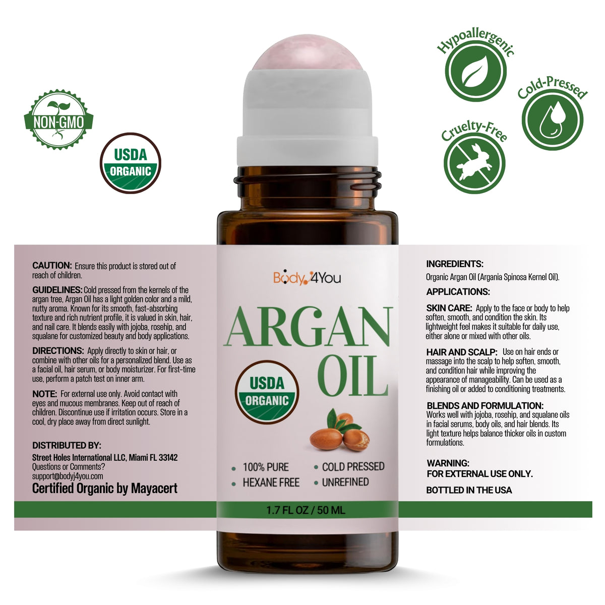 BodyJ4You Organic Argan Oil Roll-On product image 7