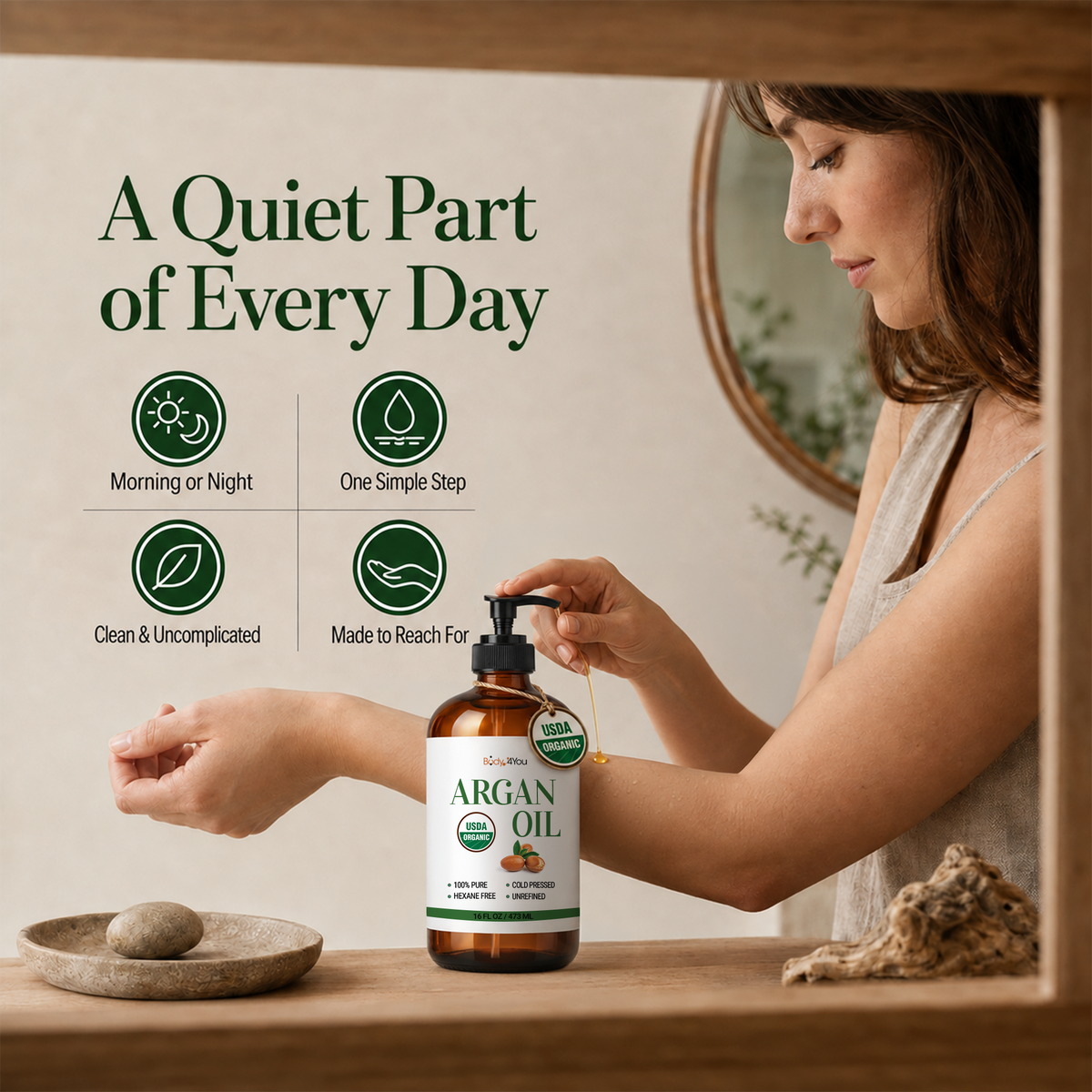 BodyJ4You Organic Argan Oil 16 Fl Oz product image 5