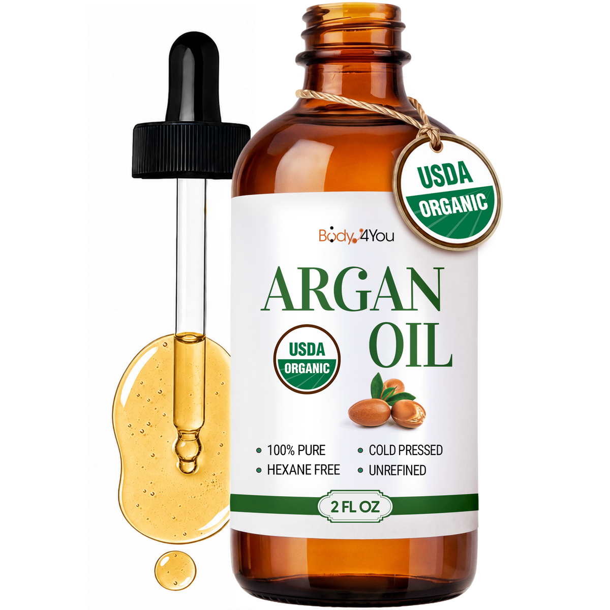 BodyJ4You Organic Argan Oil 2 Fl Oz alternate