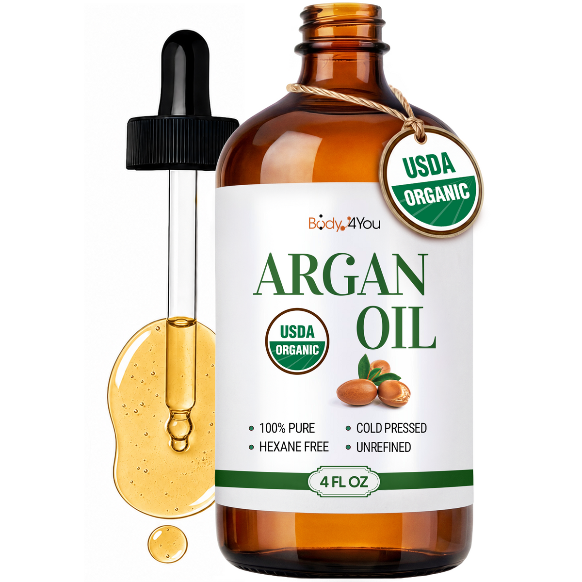 BodyJ4You Organic Argan Oil 4 Fl Oz alternate