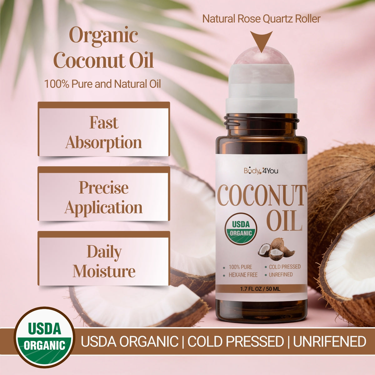 BodyJ4You Fractionated Coconut Oil Roll-On product image 1