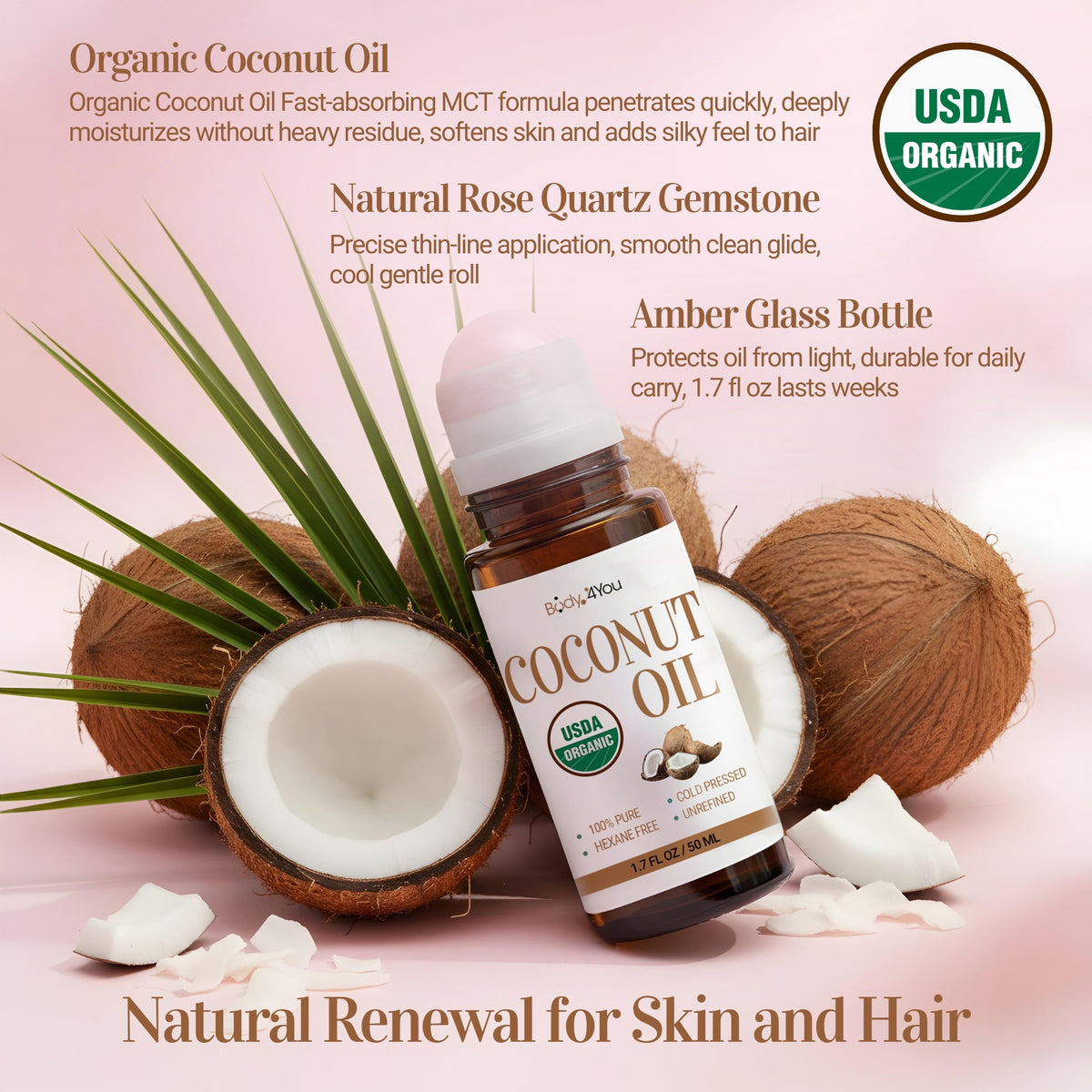BodyJ4You Fractionated Coconut Oil Roll-On product image 5