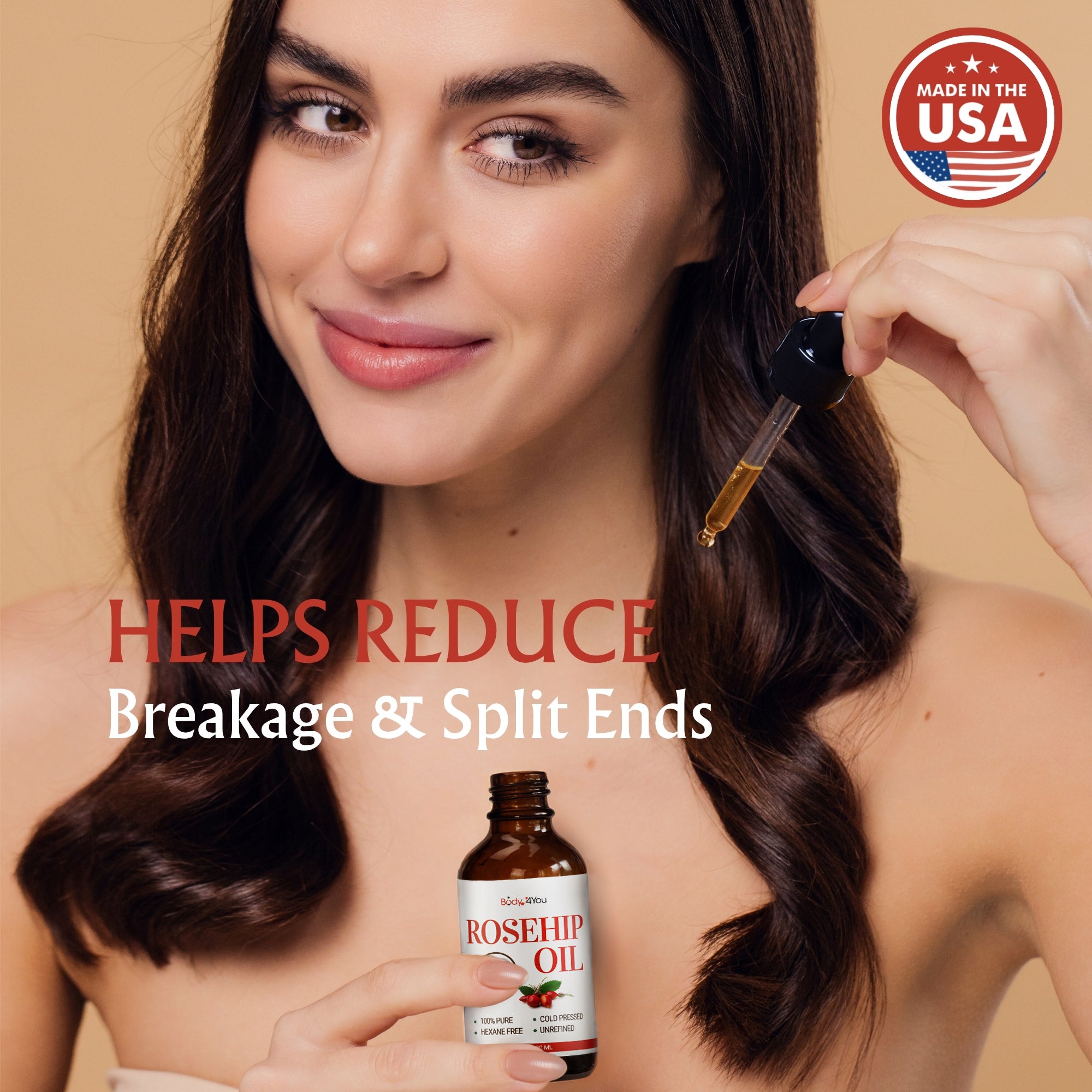 Organic Rosehip Oil - Pure 100% USDA Certified
