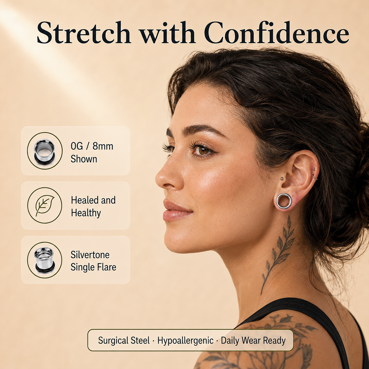 36PC Ear Stretching Kit (14G-00G) detail 1