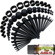 BodyJ4You 54PC Ear Stretching Kit with Jojoba Oil main image