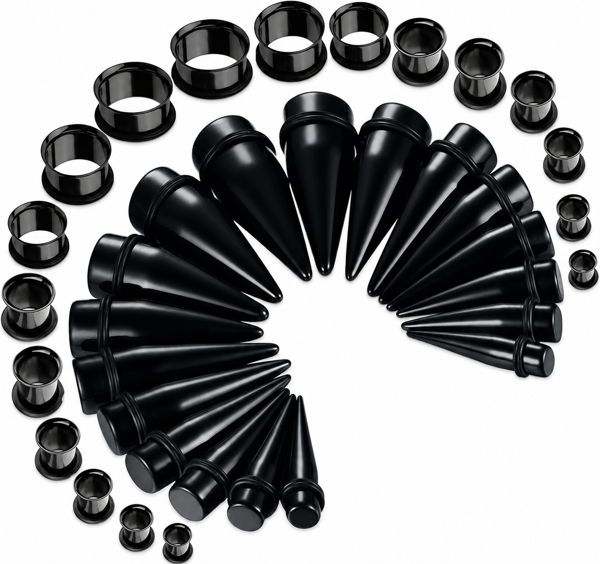 BodyJ4You 36PC Ear Stretching Kit 00G to 25 mm main image
