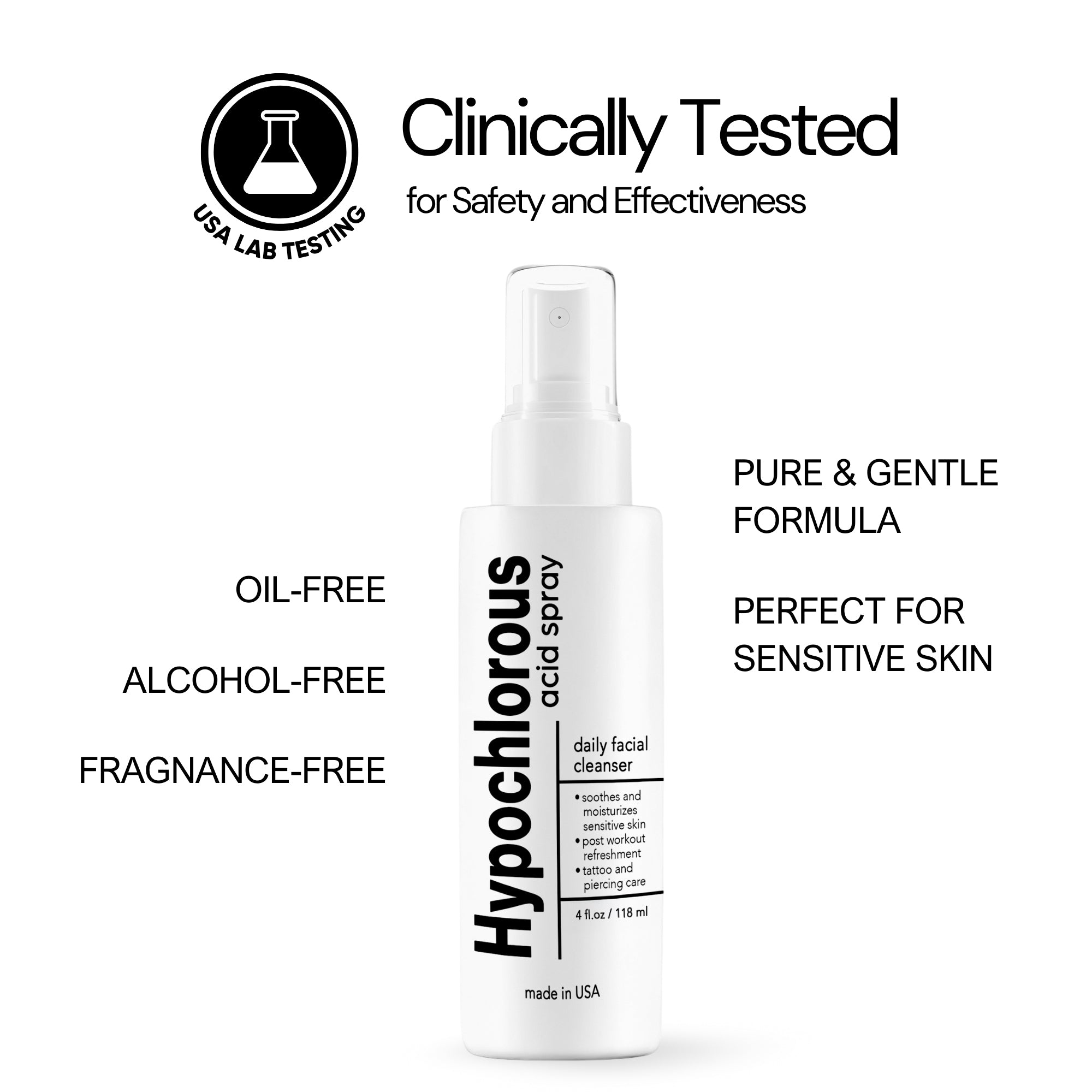 Hypochlorous Acid Face Spray - 4 Fl Oz