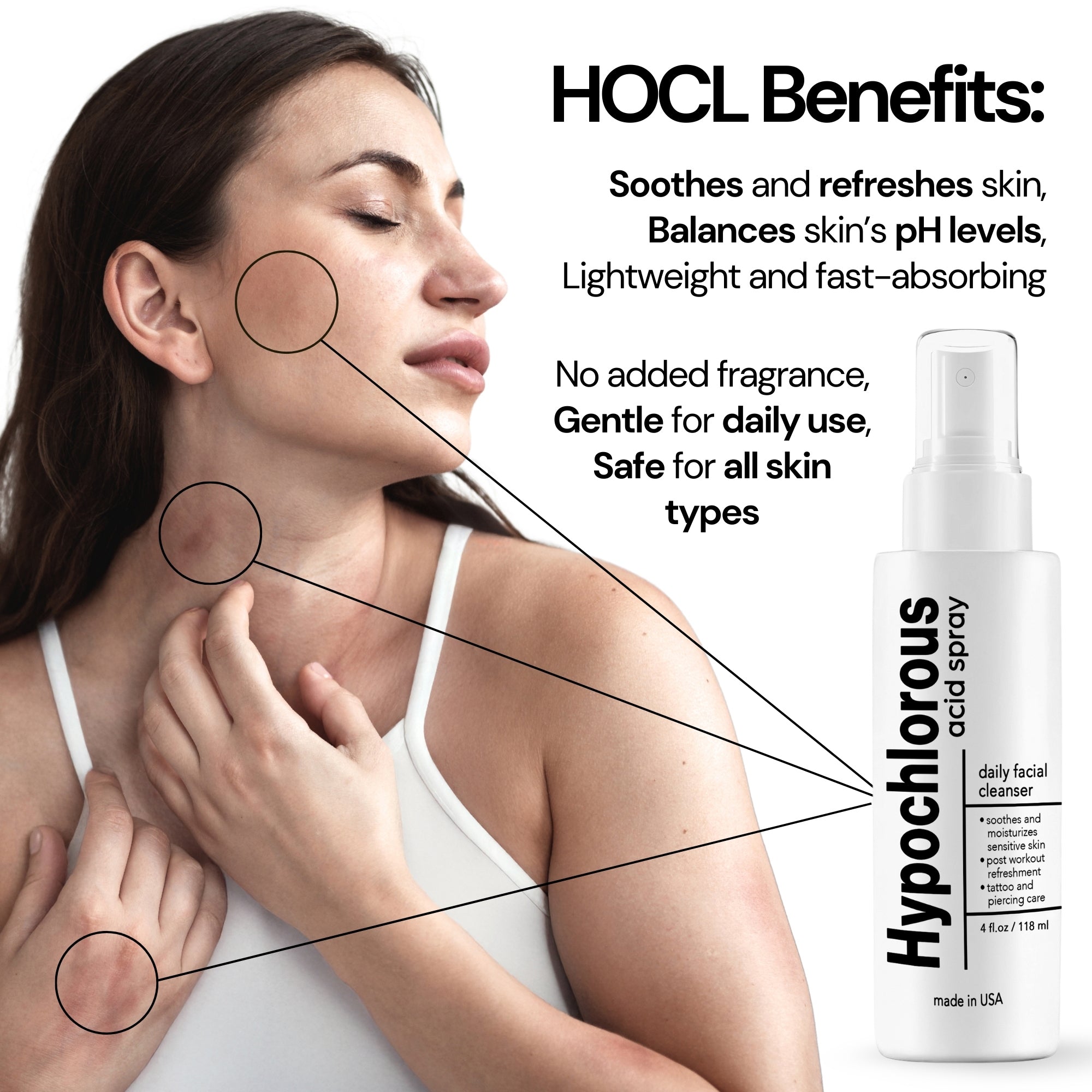 Hypochlorous Acid Face Spray - 4 Fl Oz