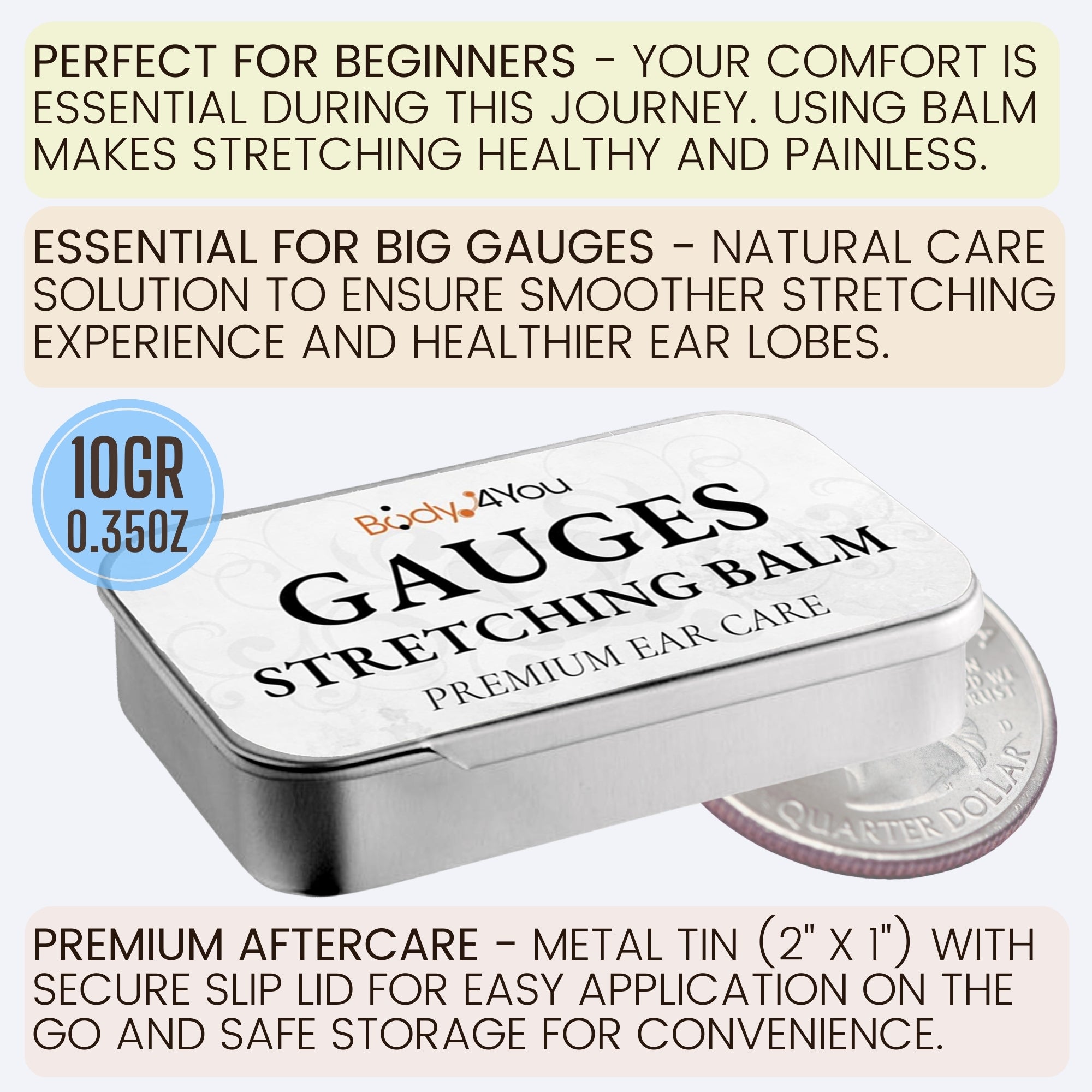 Ear Stretching Balm - Natural Solution for Gauges