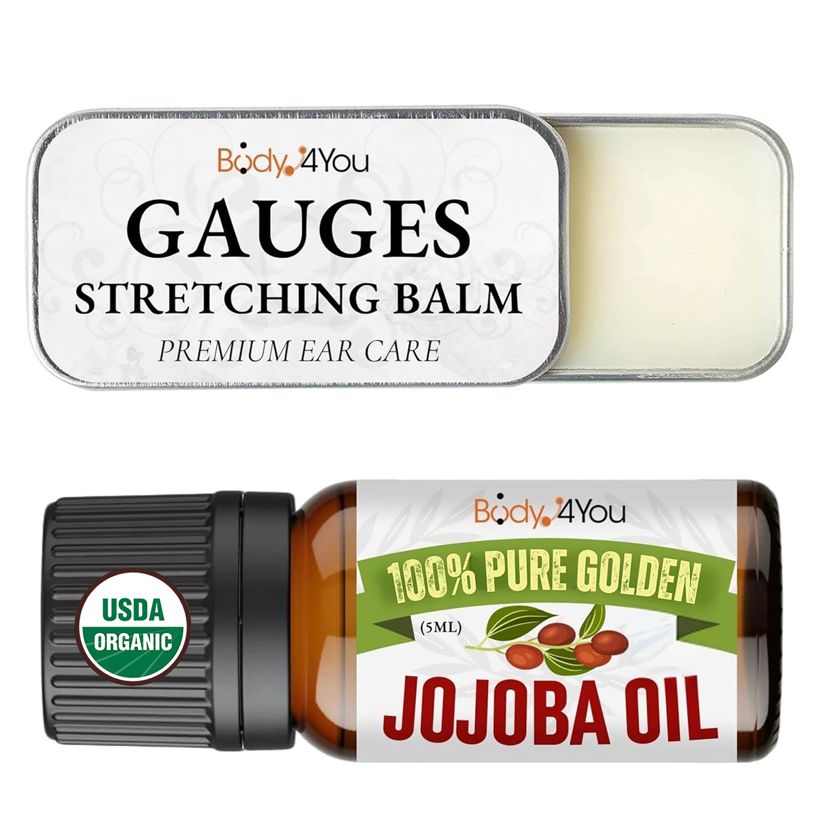 Piercing Aftercare Kit, Balm + Jojoba Oil