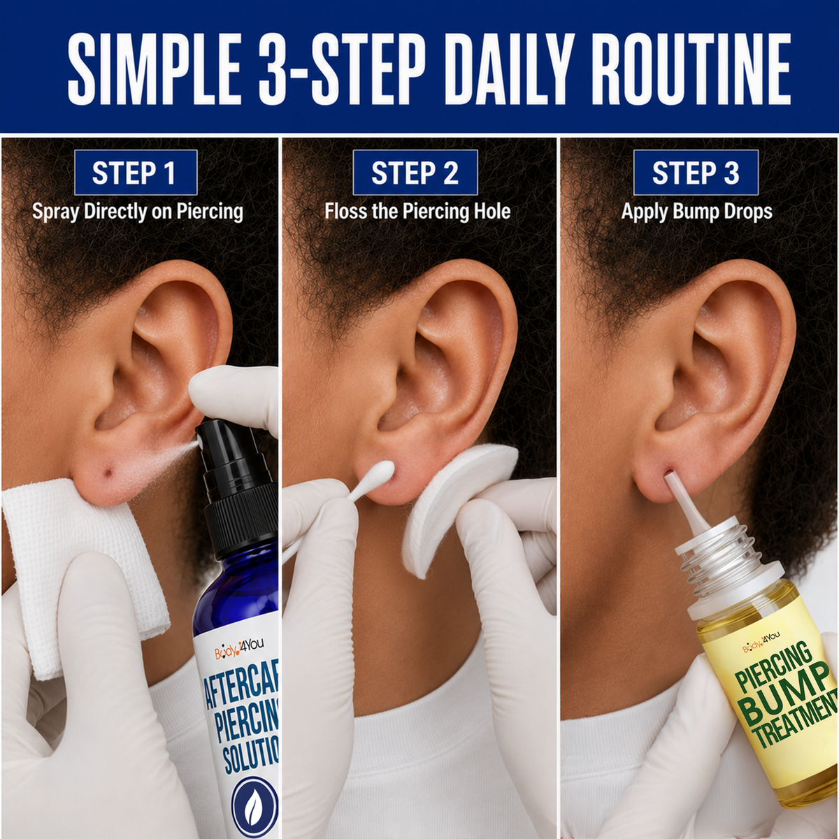 Piercing Aftercare Kit, Saline Spray + Bump Oil image 5
