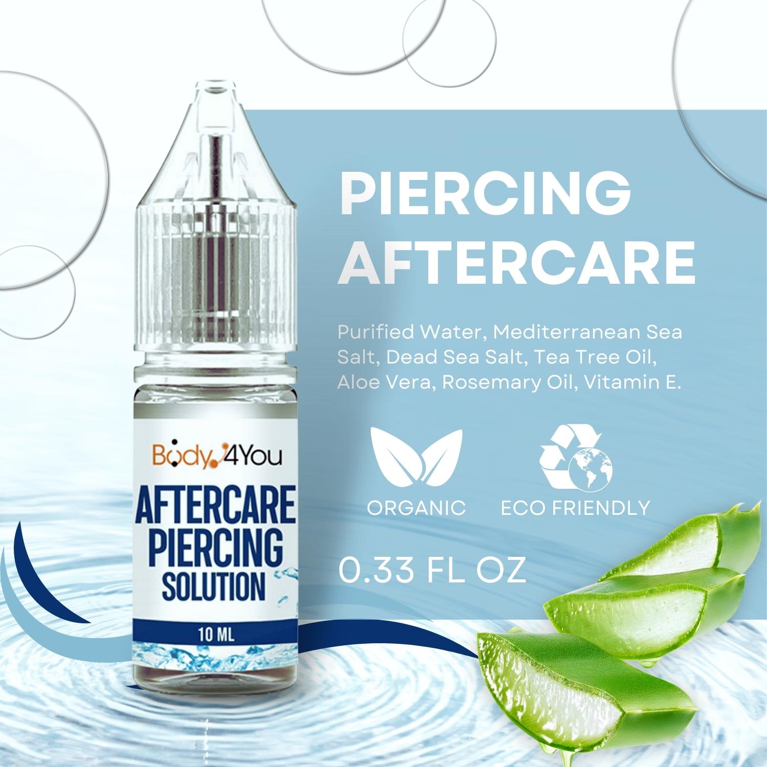 Piercing Aftercare Kit, Saline Drops + Bump Oil