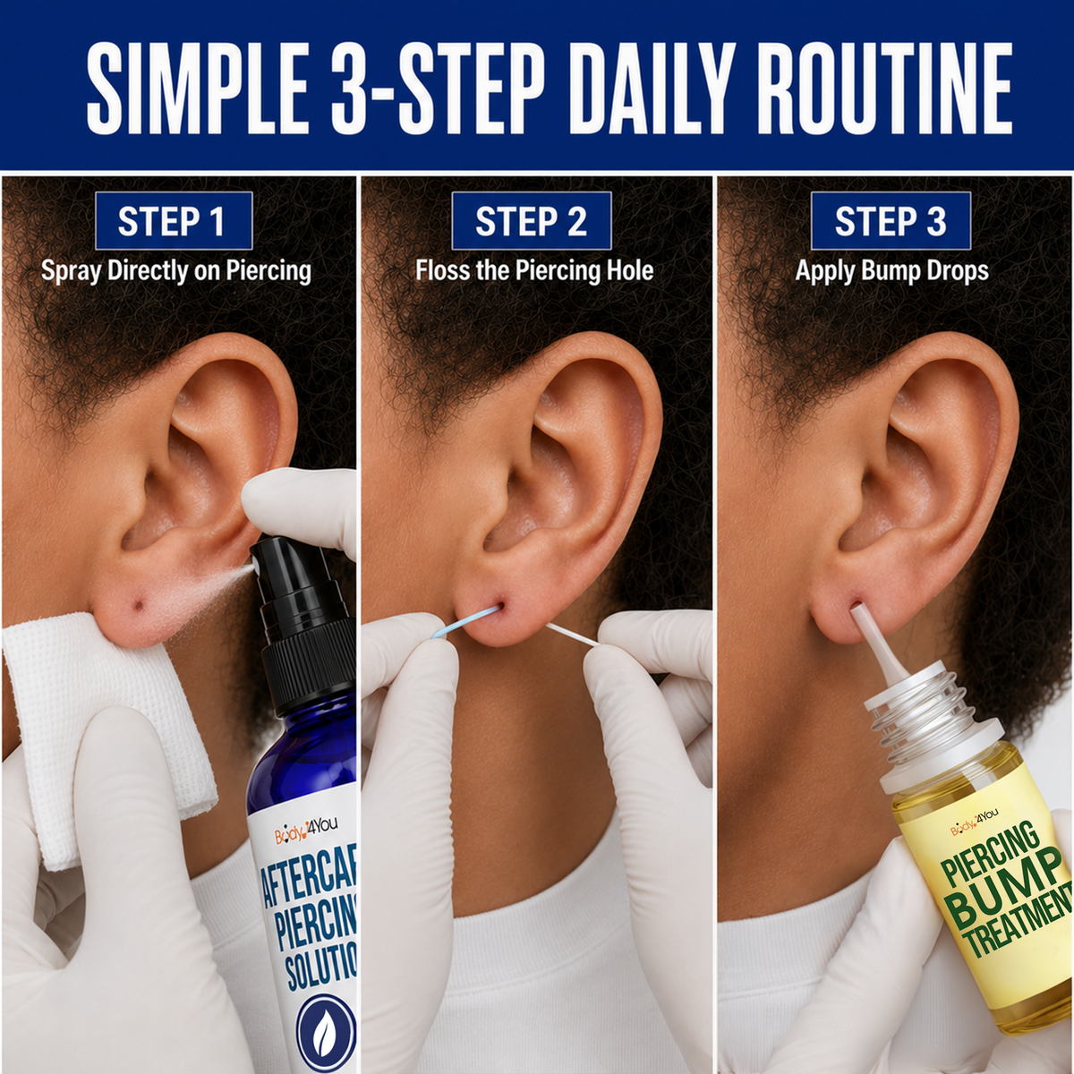 Complete Piercing Aftercare Kit + Cleaning Floss image 5