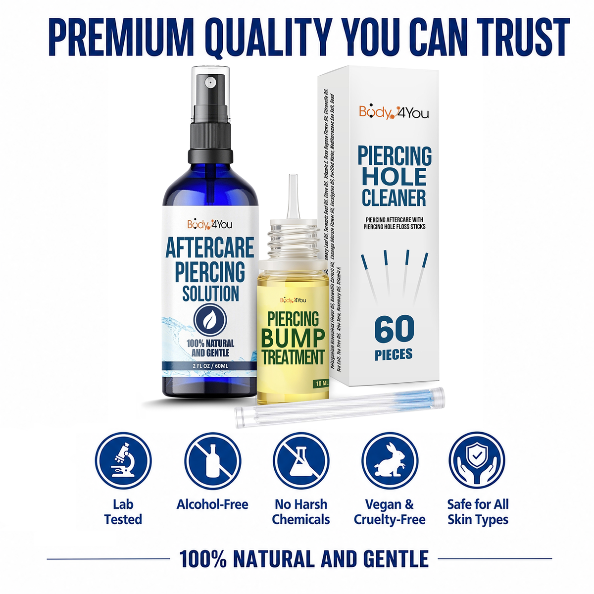 Complete Piercing Aftercare Kit + Cleaning Floss image 8