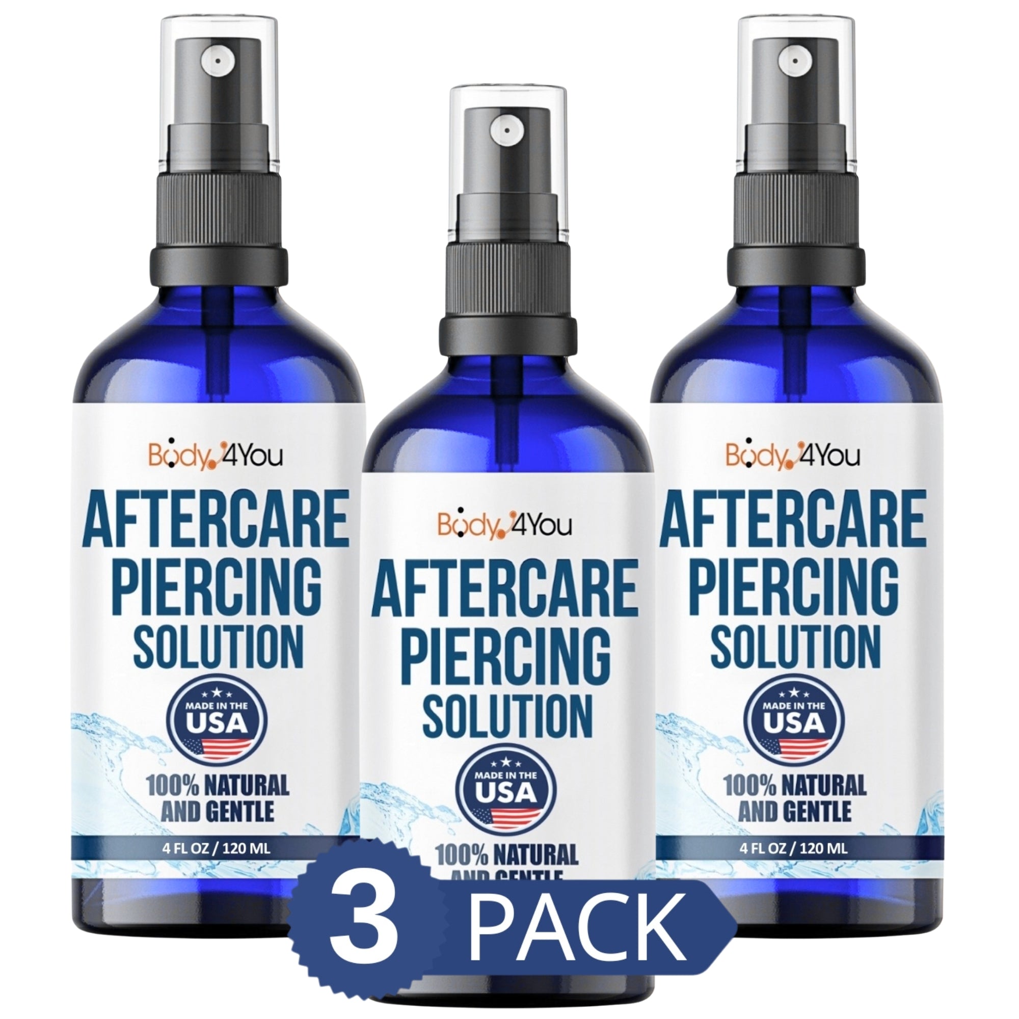 Piercing Aftercare Saline Spray - 4 Fl Oz