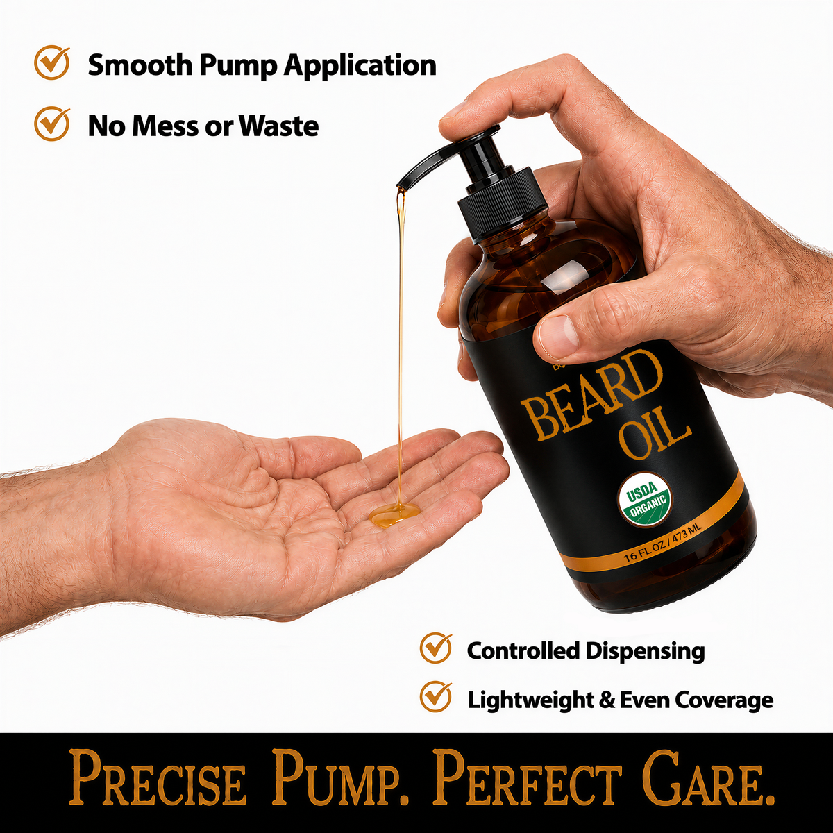 BodyJ4You Organic Beard Oil 16 Fl Oz product image 4