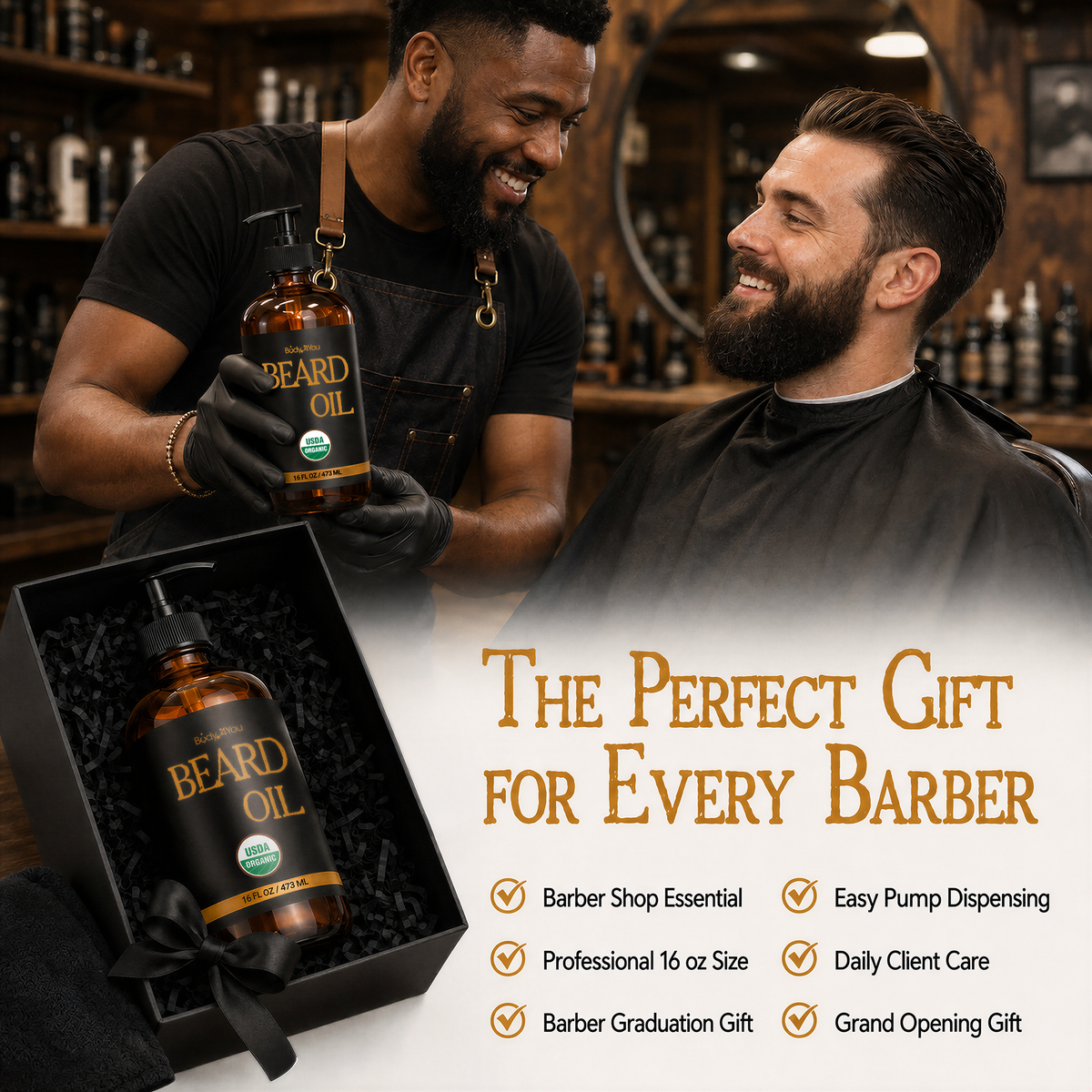BodyJ4You Organic Beard Oil 16 Fl Oz product image 6