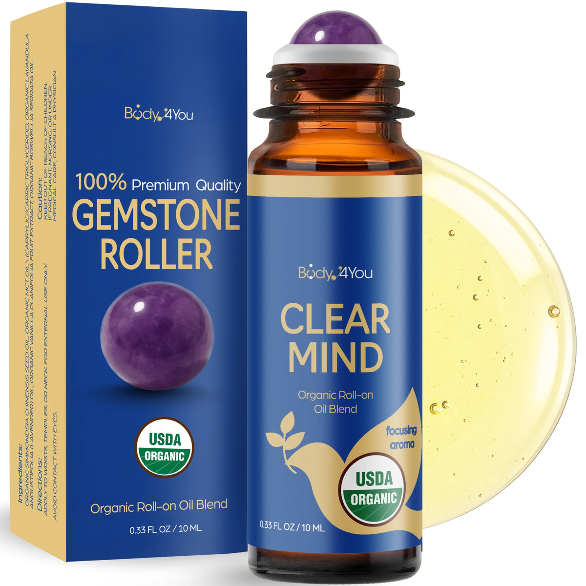 BodyJ4You Focus Wellness Essential Oil Blend