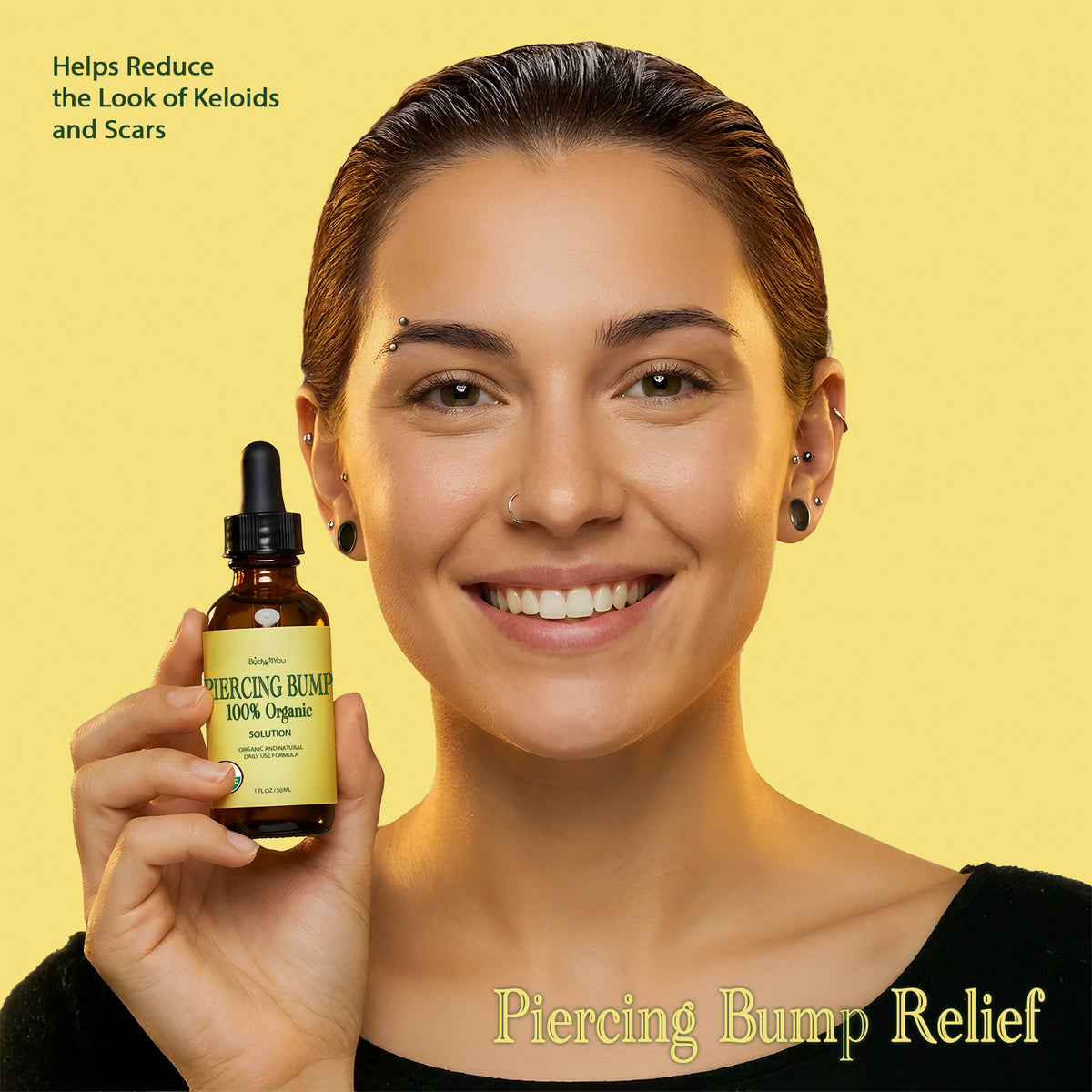 BodyJ4You Organic Piercing Aftercare Oil Blend - 1 Fl Oz image 3
