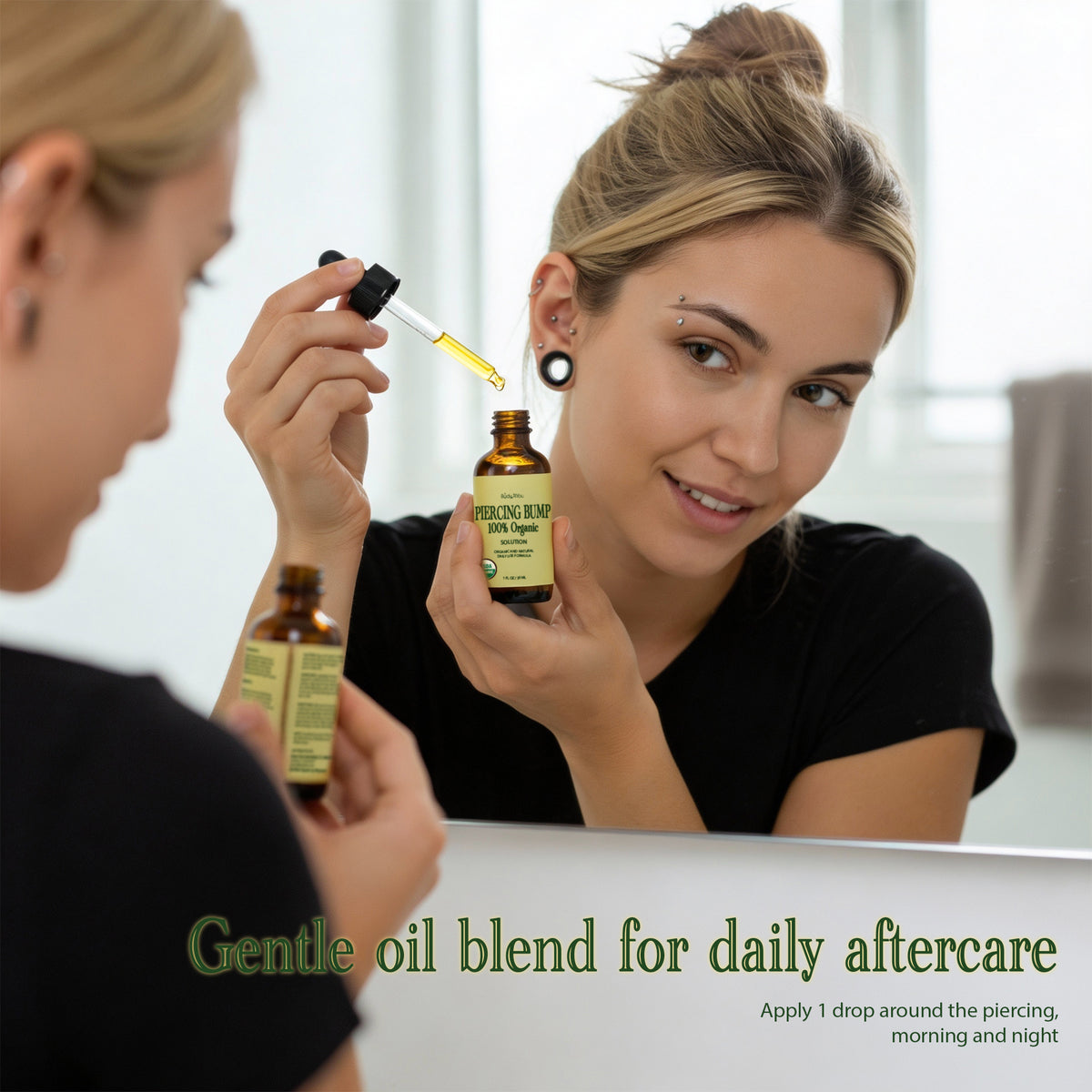 BodyJ4You Organic Piercing Aftercare Oil Blend - 1 Fl Oz image 4