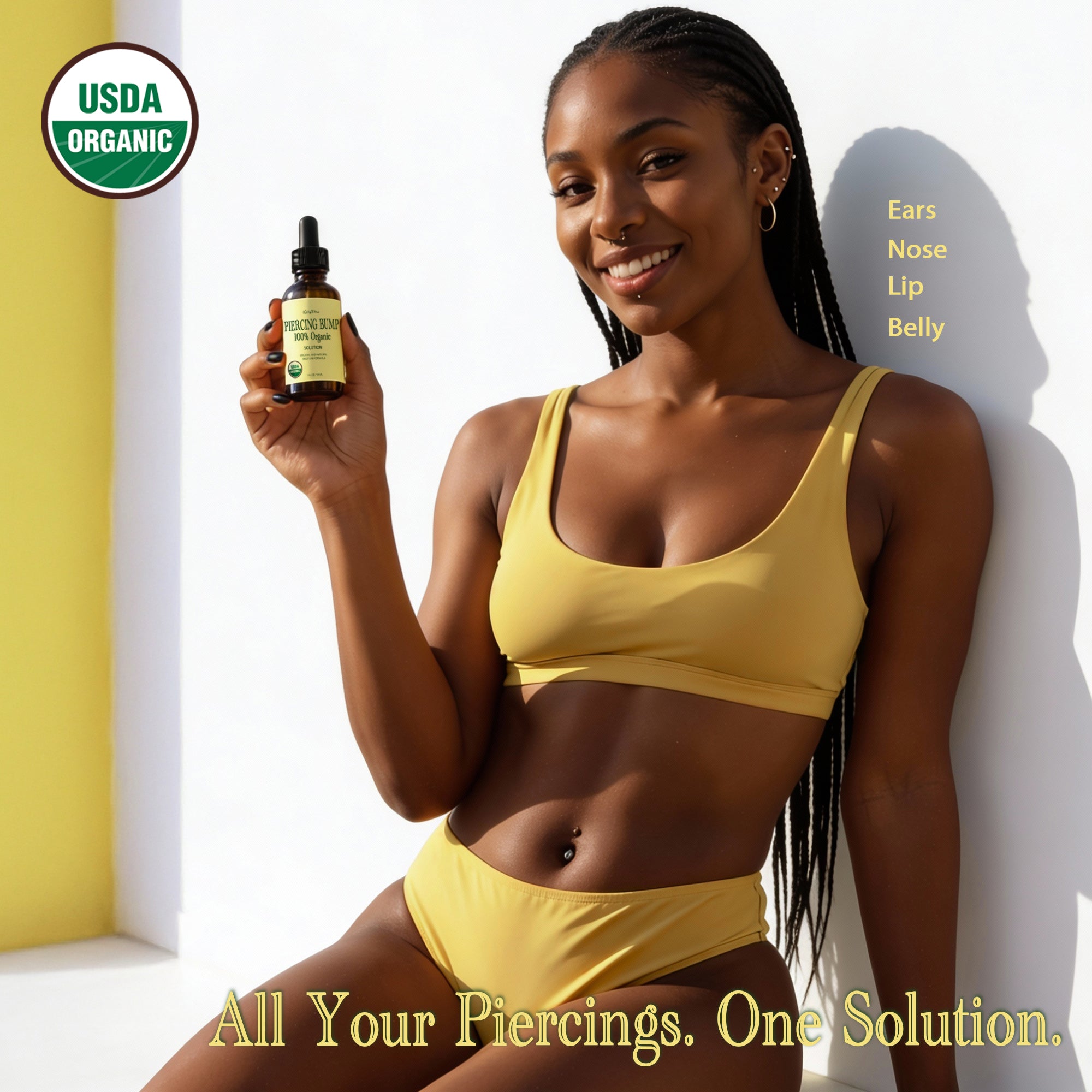 Organic Piercing Aftercare Oil Blend - 1 Fl Oz