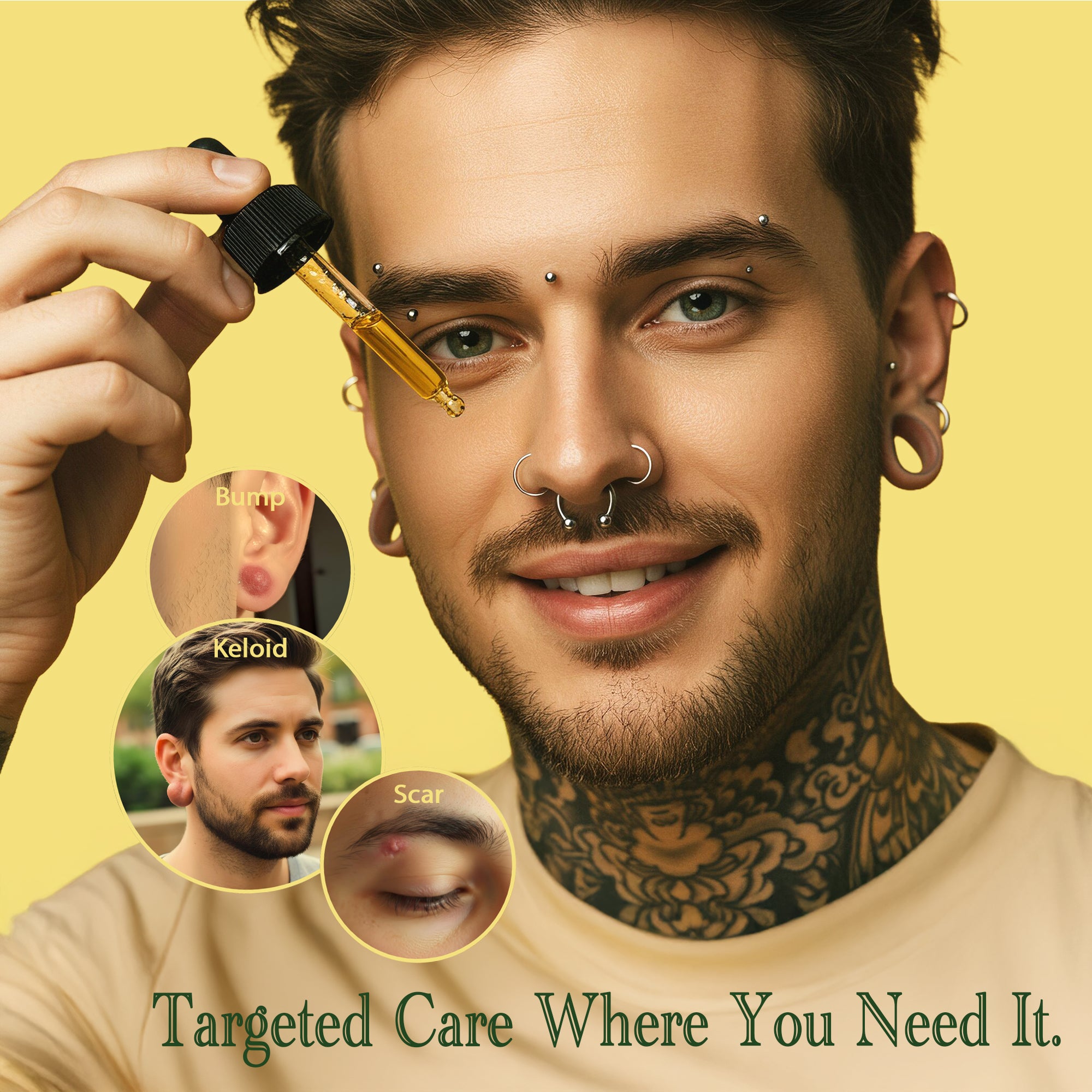 Organic Piercing Aftercare Oil Blend - 1 Fl Oz