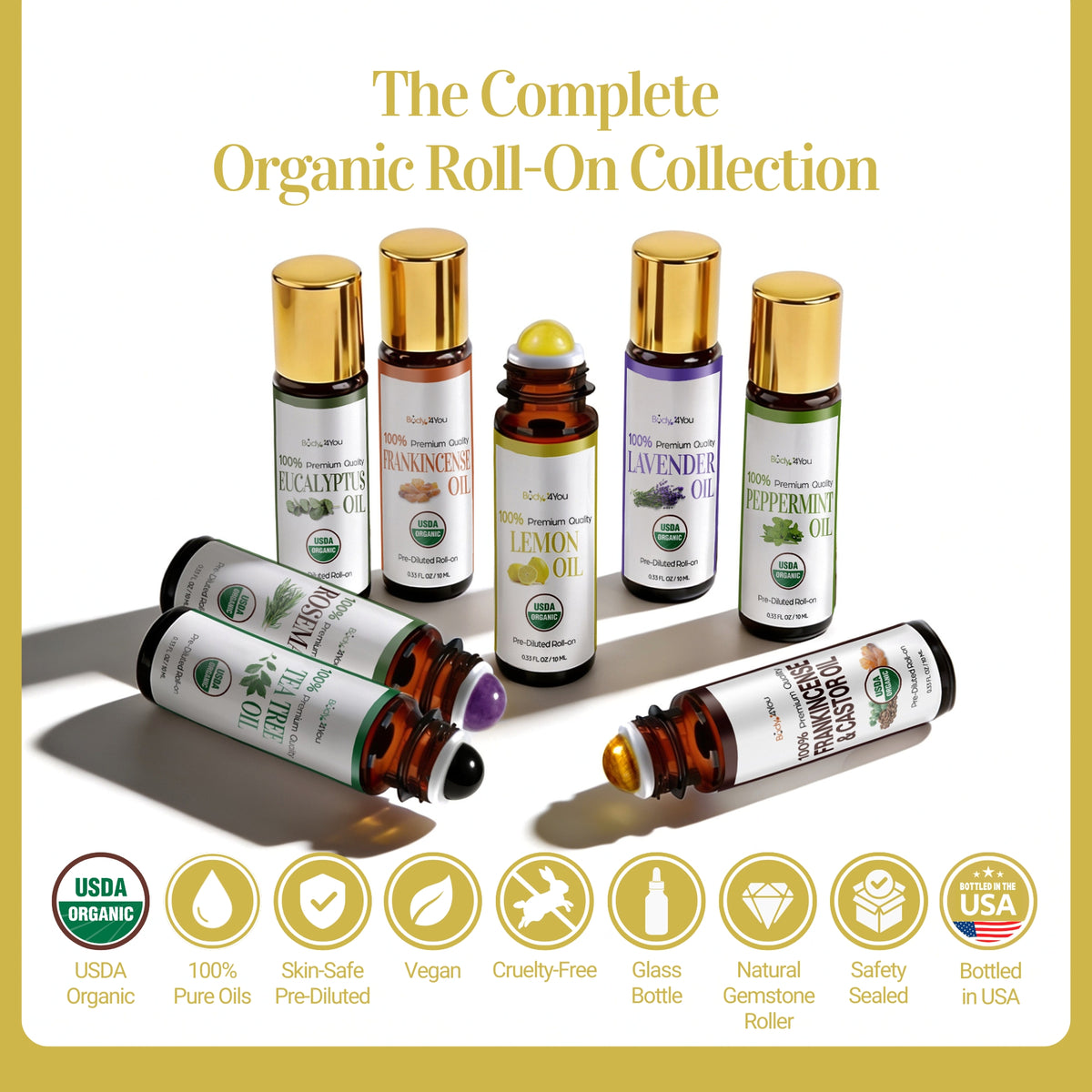 BodyJ4You Lemon Lavender Frankincense Essential Oil Roll-On Gift Set image 7