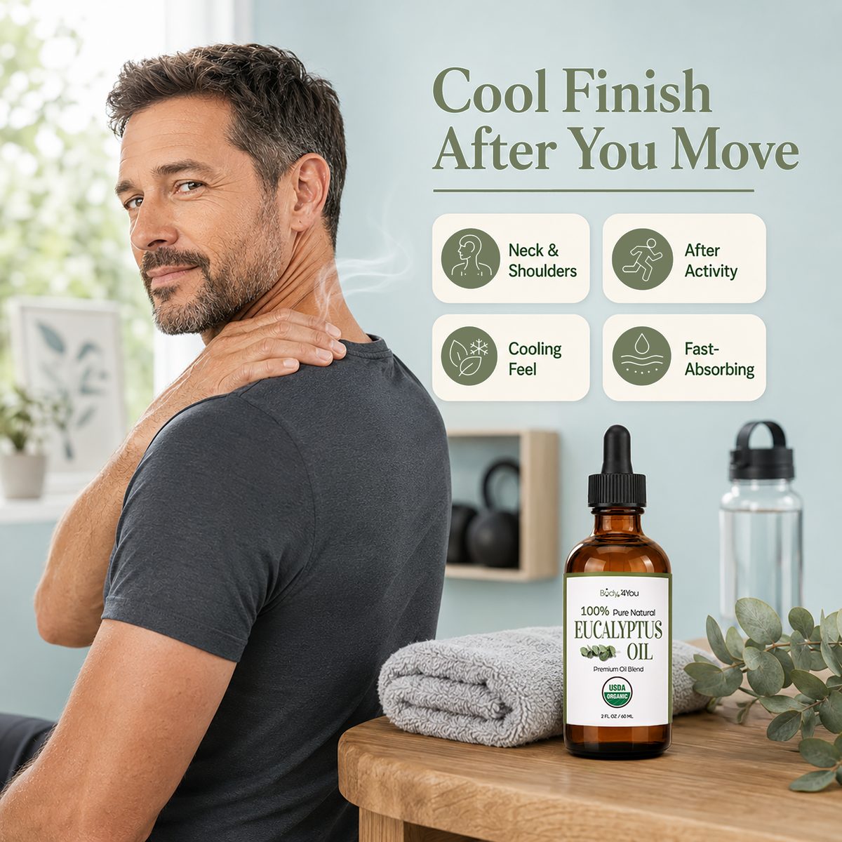 BodyJ4You Eucalyptus Oil Pre-Diluted with MCT 2 Fl Oz product image 4