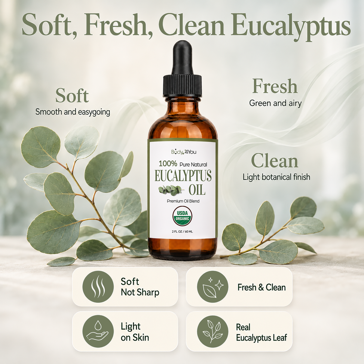 BodyJ4You Eucalyptus Oil Pre-Diluted with MCT 2 Fl Oz product image 6