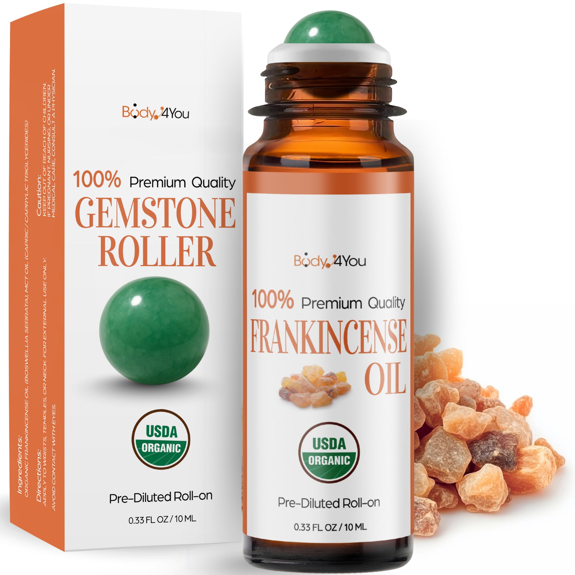 Essential Oil Roll On - Pure 100% USDA Organic