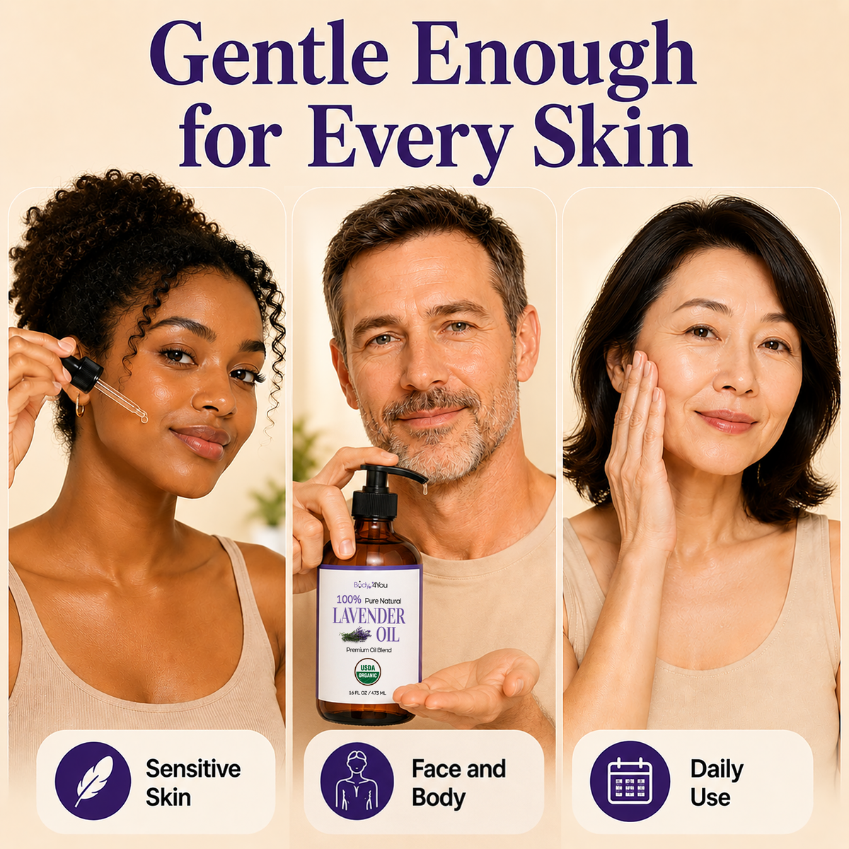 BodyJ4You Lavender Oil Pre-Diluted with MCT 16 Fl Oz product image 5