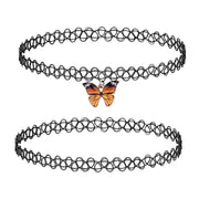 BodyJ4You 2PC Tattoo Choker Necklace Set - Pendant Styles image 1