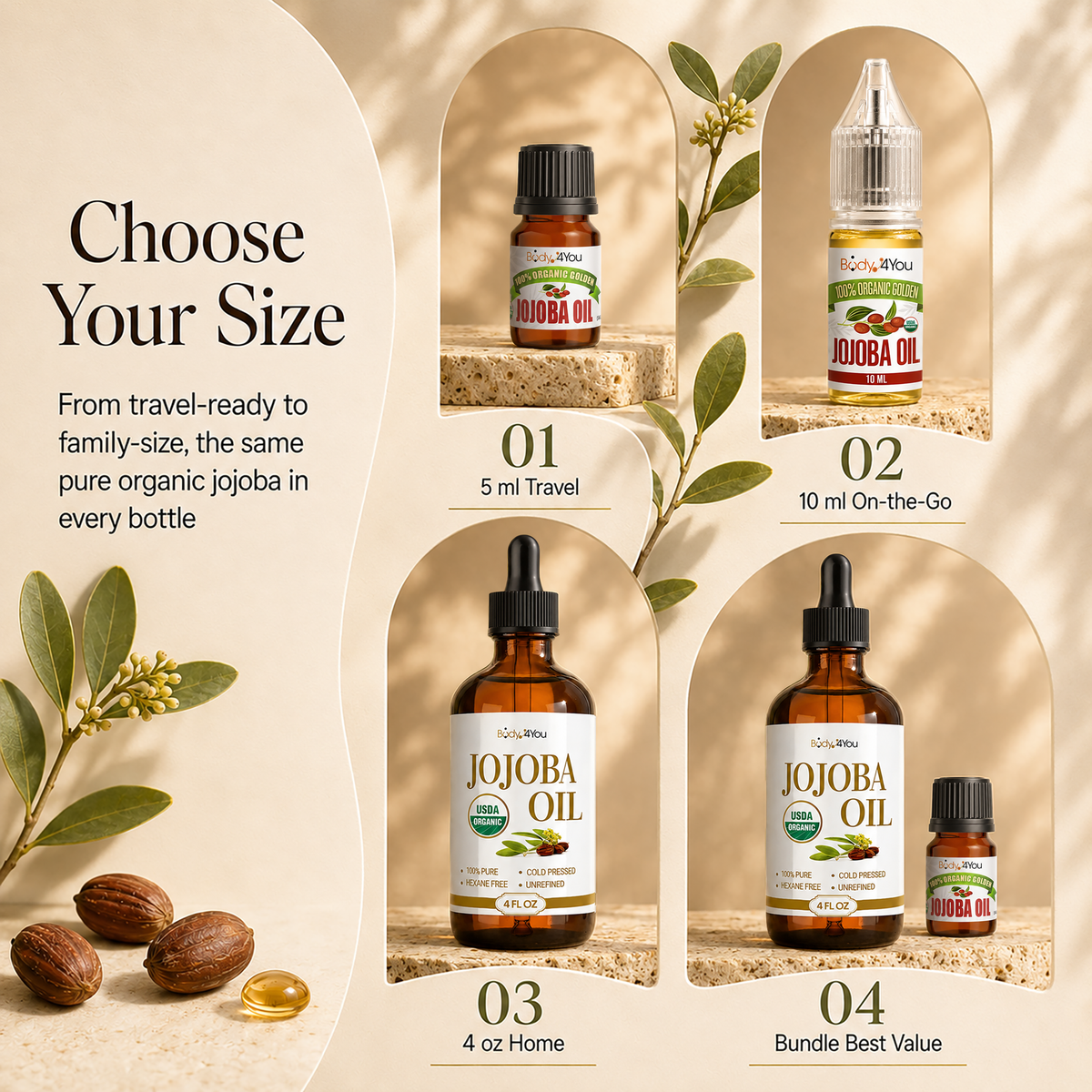 BodyJ4You Organic Jojoba Oil Piercing Aftercare image 9