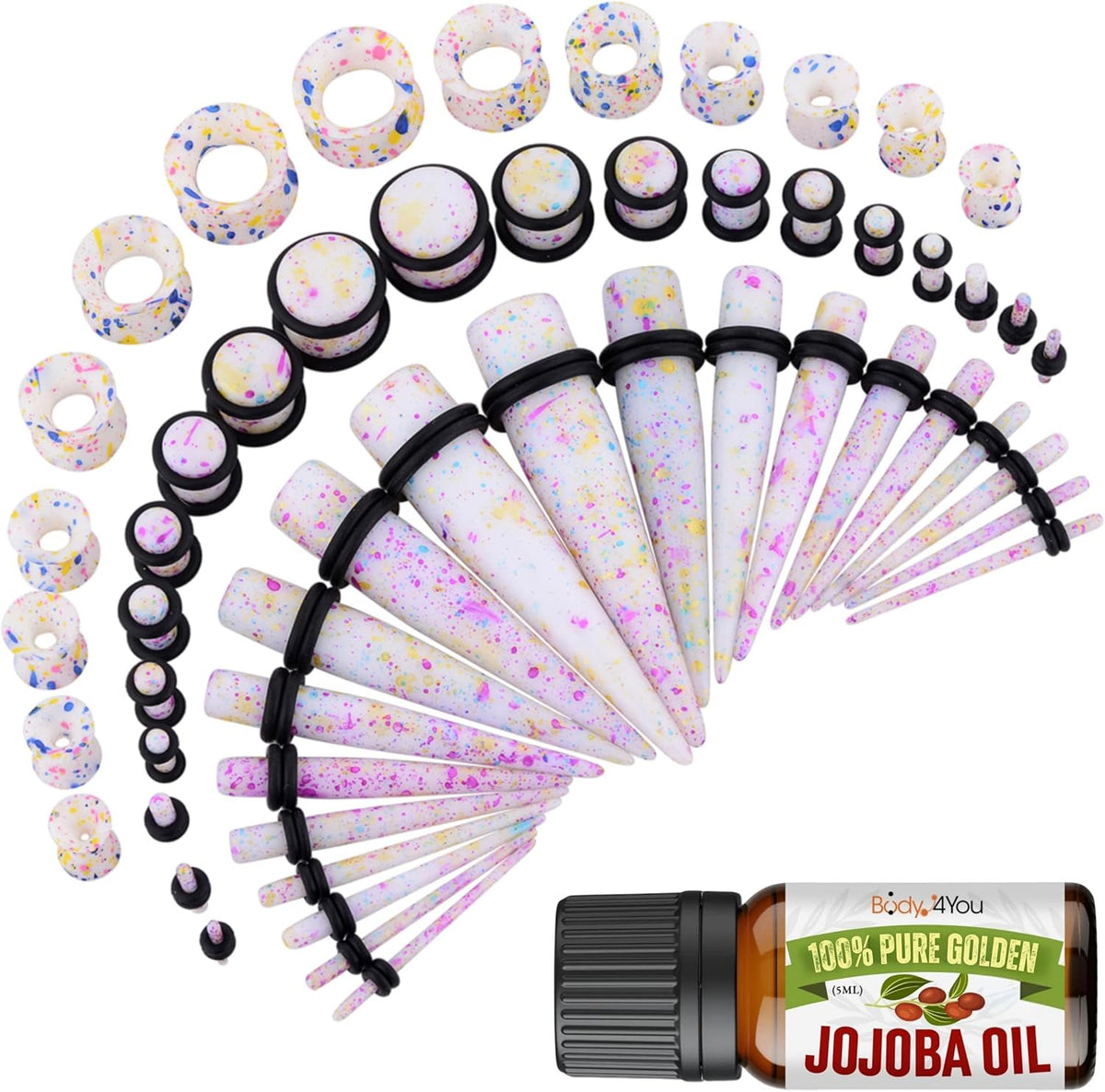 54PC Ear Stretching Kit (14G-12 mm) + Jojoba Oil GK0909.MAIN.jpg