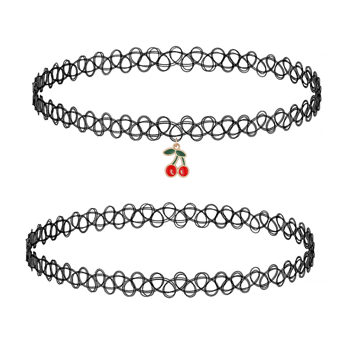 BodyJ4You 2PC Tattoo Choker Necklace Set - Pendant Styles NC4303.MAIN.jpg