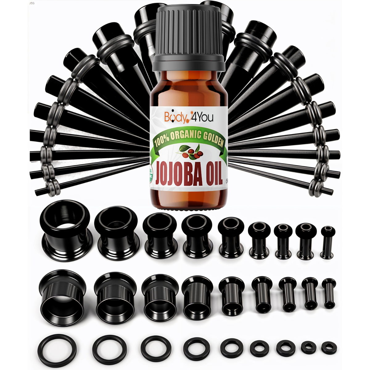 BodyJ4You 37PC Ear Stretching Kit GK0716