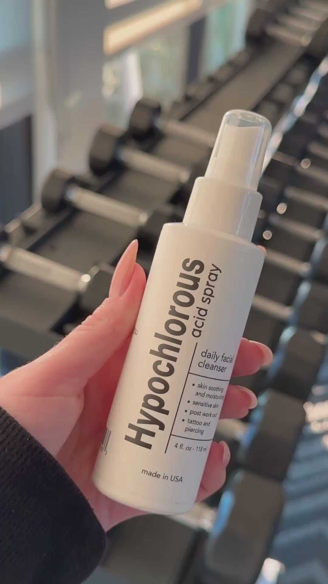 Load video: Hypochlorous Acid Face Spray - 4 Fl Oz
